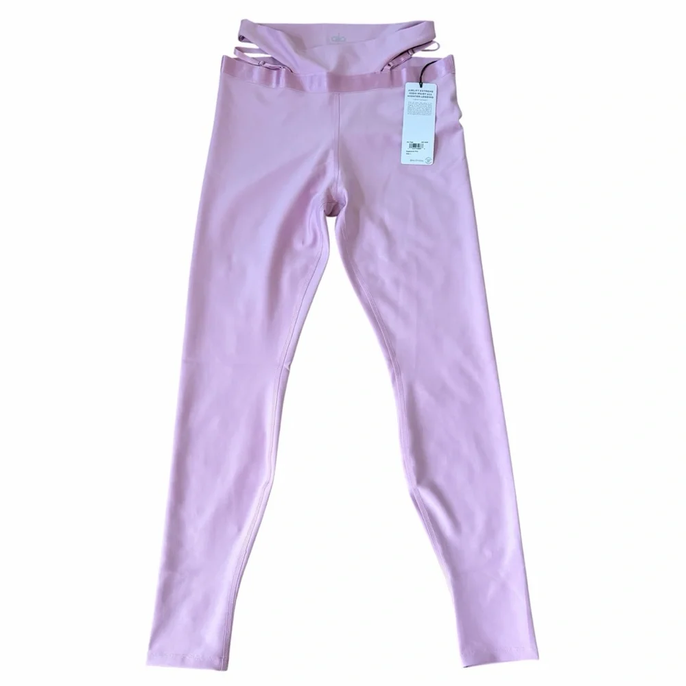 Alo Yoga Airlift Extreme High Waist All Nighter Legging Sugarplum Pink Sz Large